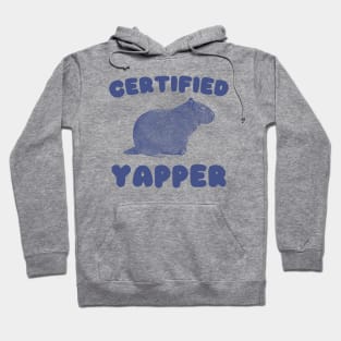 Certified Yapper Shirt, Y2K Iconic Funny Capybara Meme Hoodie